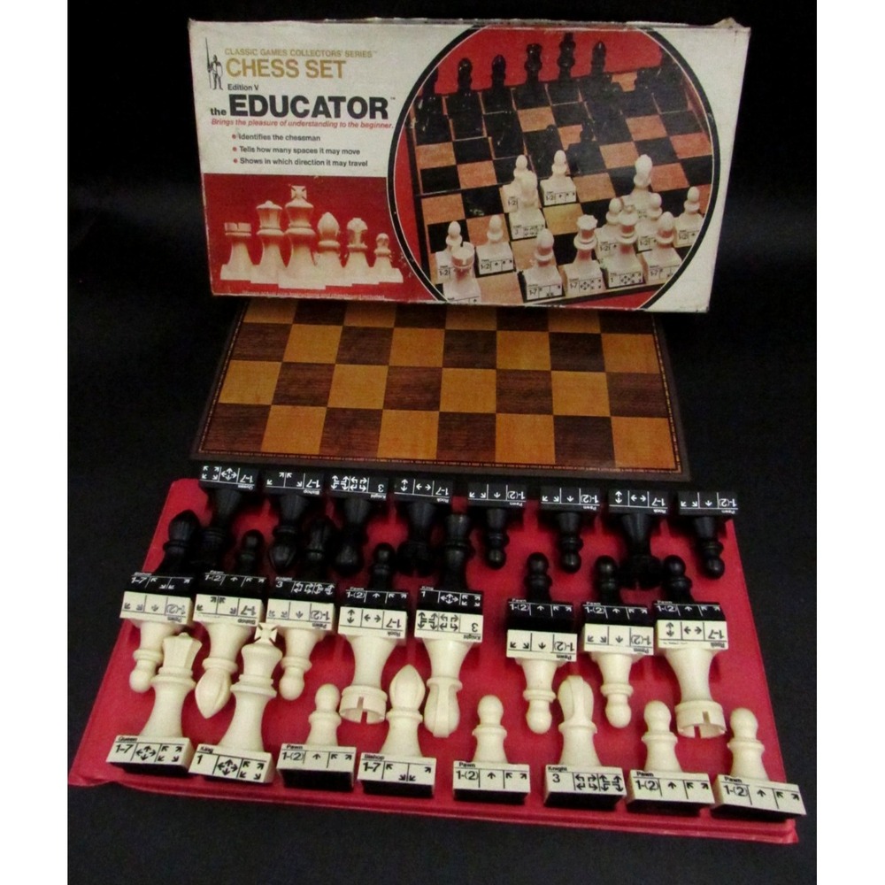 The Educator Chess Set Edition V Collectors series No 500 Vintage Board Game
